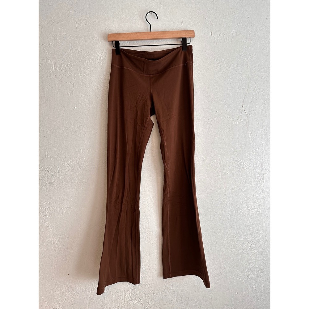 Lululemon Groove Super High-Rise Flared Pant Java Brown Size 8 LW5FBAS